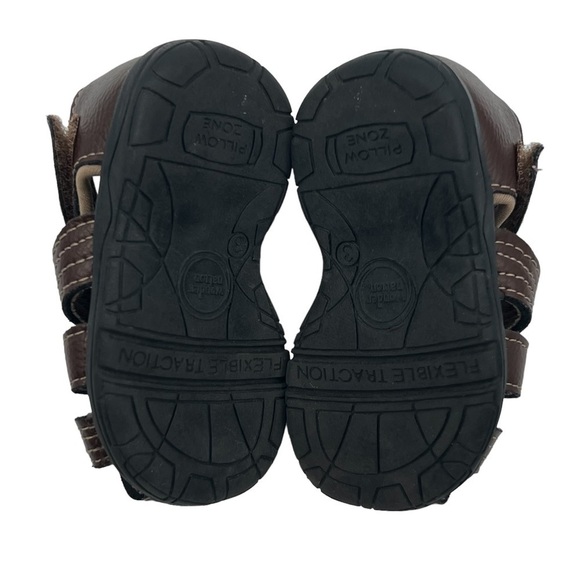wonder nation Brown Strappy Fisherman Sandals Size 3 Boy's - Picture 9 of 9